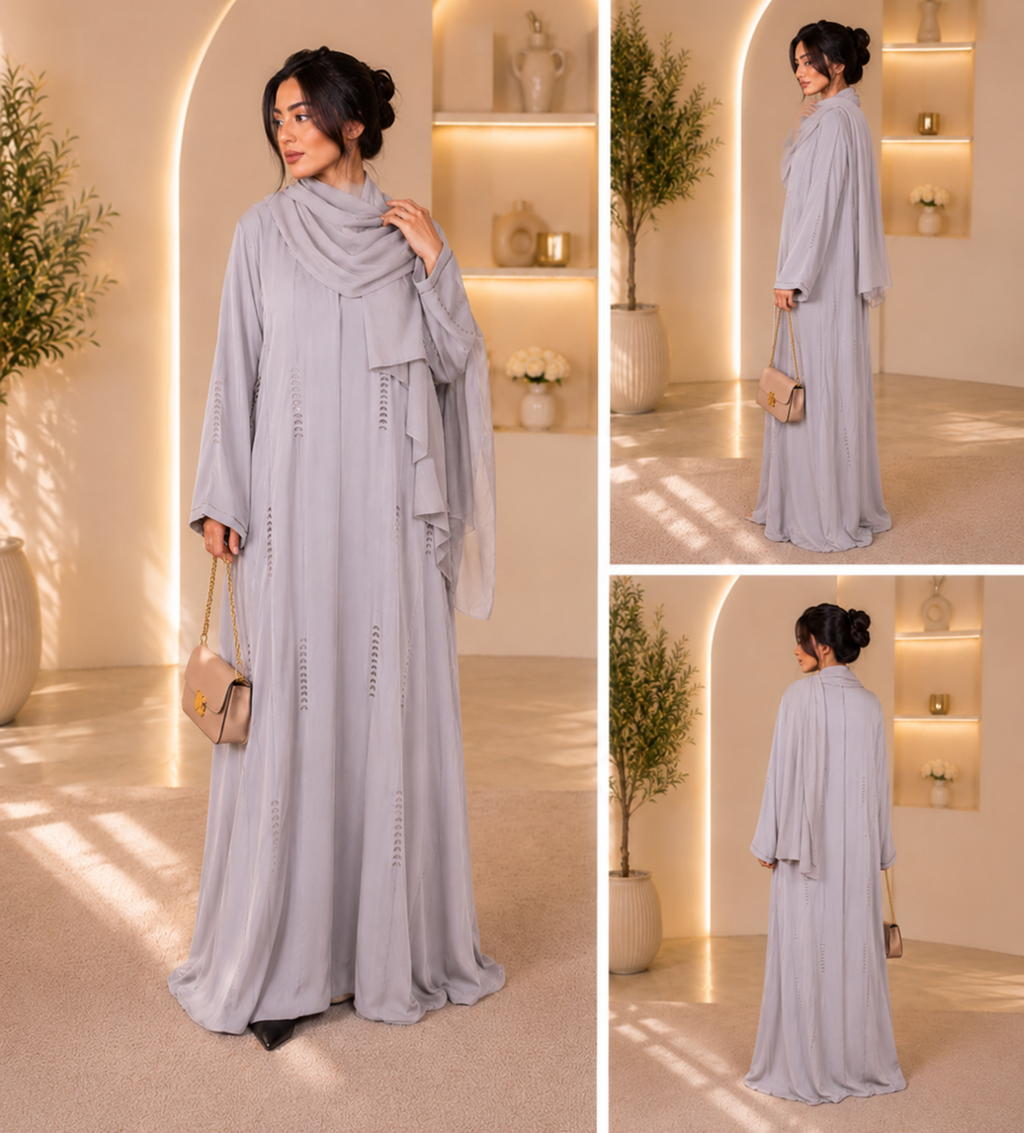 Abaya de Dubai Sky Bloom