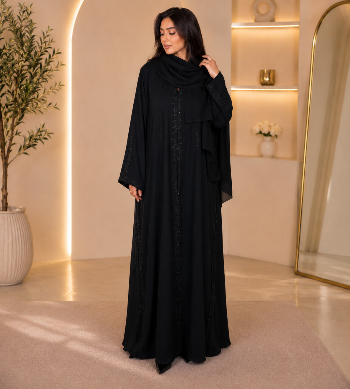 Abaya de Dubai - Noir Grace Abaya