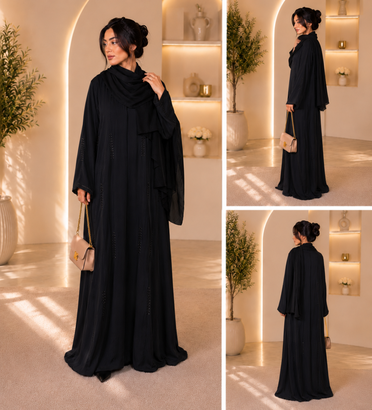 Abaya de Dubai - Noir Grace Abaya