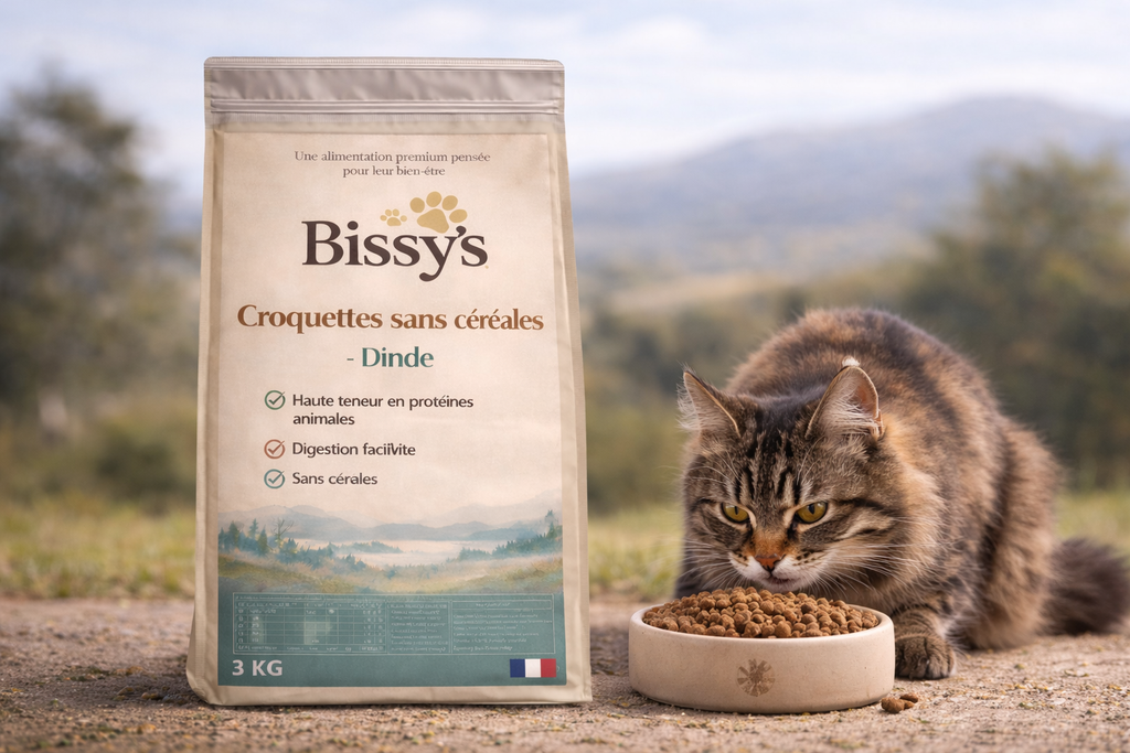 Croquettes chat sans céréales - Dinde